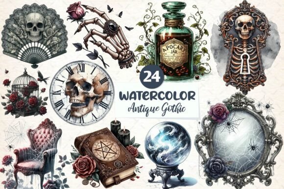 Download Antique Gothic Sublimation Clipart PNG - Premium Resources