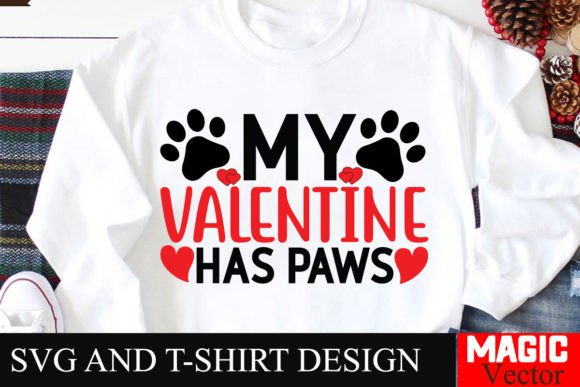 Download My Valentine Has Paws SVG,Valentine - Premium Resources