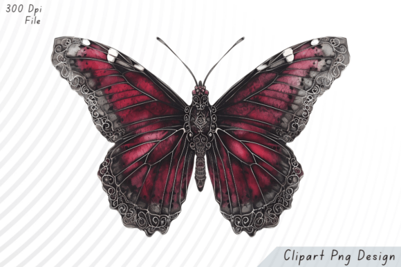 Download Gothic Butterfly PNG Clipart - Premium Bundle